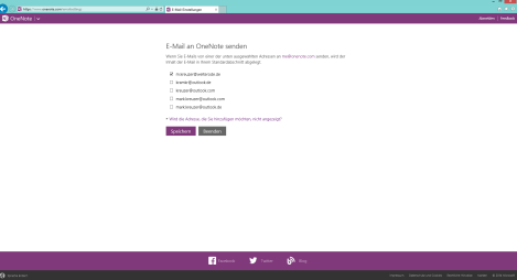 E-Mail an OneNote