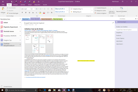 OneNote Copy Paste